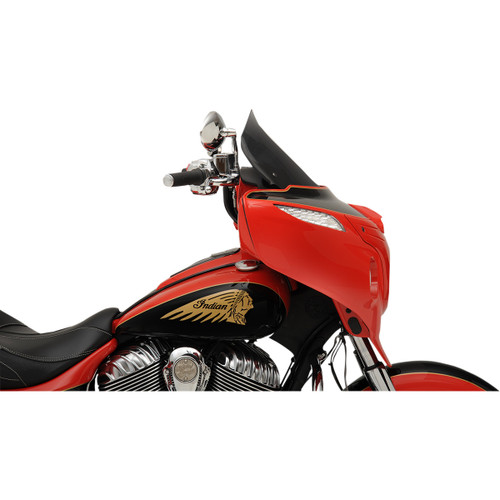 Klock Werks #KWW-04-0498 - Flare® Windshield - 14" - Tall - Dark Smoke - '14-'25 Indian