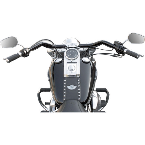 LA Choppers #LA-7303-01B - 1-1/4" Big Johnson FL Handlebar - Dimpled - Black