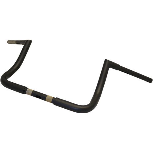 LA Choppers #LA-7361-10M - 1-1/4" Twin Peaks Touring Handlebar - 10" - Flat Black