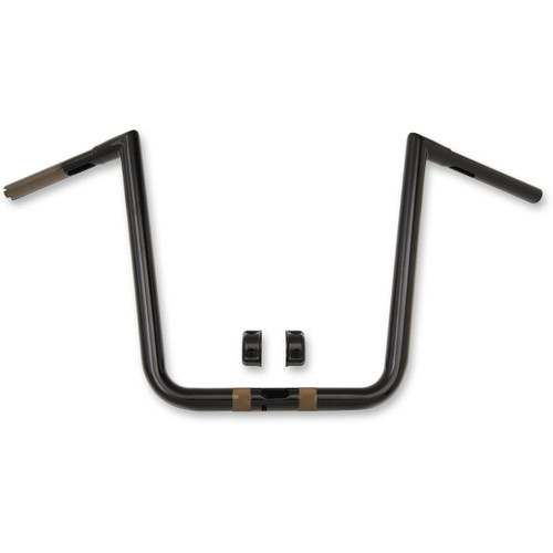 LA Choppers #LA-7312-66B - 1-1/4" Hefty Twin Peaks Handlebar - 16" - Black