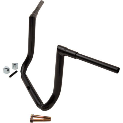 LA Choppers #LA-7364-14B - 1-1/2" Grande Twin Peaks Touring Handlebar - 14" - Black
