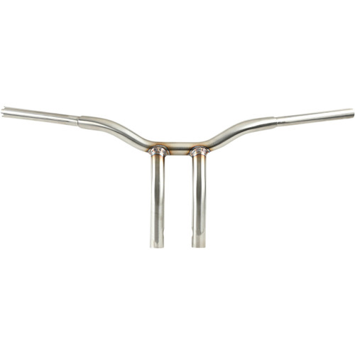 LA Choppers #LA-7338-10SS - Kage Fighter Welded Bent-Riser Handlebar - One Piece - 10" - Stainless Steel