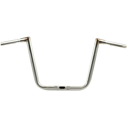 LA Choppers #LA-7312-63SS - 1-1/4" Hefty Twin Peaks Handlebar - 13" - Stainless Steel