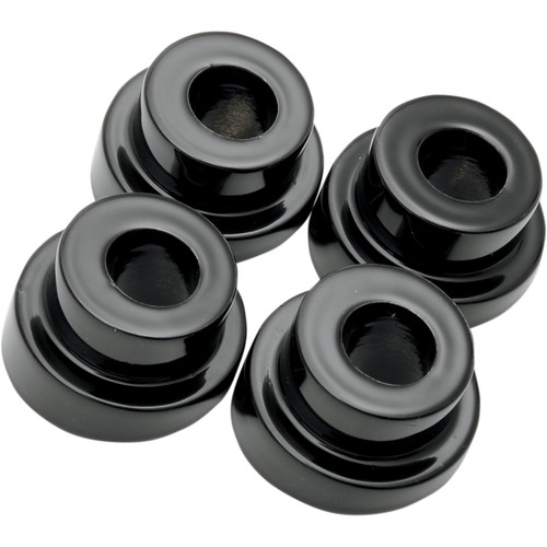 LA Choppers #LA-7400-10B - Angled Handlebar Riser Bushing Kit - 10° - Black