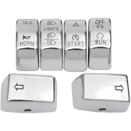 Drag Specialties - Switch Cap Kit - Chrome