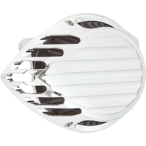 Rough Crafts #RC-600-007 - Finned Air Cleaner - Chrome