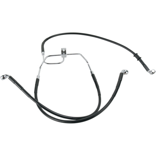 Drag Specialties - Brake Line - Front (Lower/Upper) - Black
