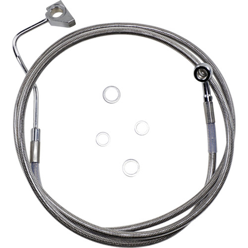 Drag Specialties - Brake Line - +4" - Stainless Steel - ABS