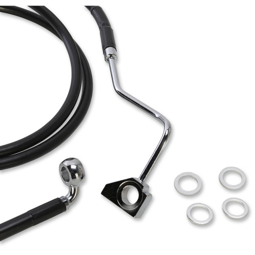 Drag Specialties - Brake Line - Front (Upper) - Black