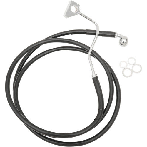 Drag Specialties - Brake Line - Front (Upper) - Black