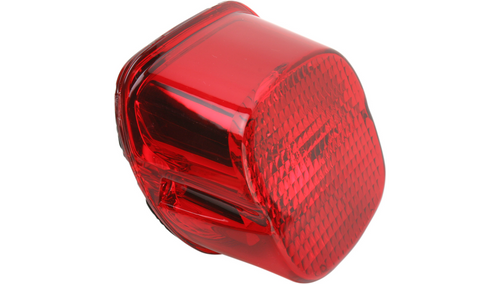 Drag Specialties #12-0411D - Taillight Lens - Bottom Tag Window - Red