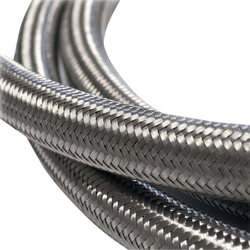 Jagg OIL Coolers #21-JSSN06-10 - Fiber Braided Hose - Stainless Steel - 10'