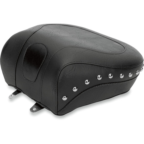 Mustang #79114 - Wide Rear Seat - Studded - Black - Softail '84-'99