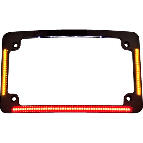 Custom Dynamics #TF05-B - License Plate Frame - Radius - Black