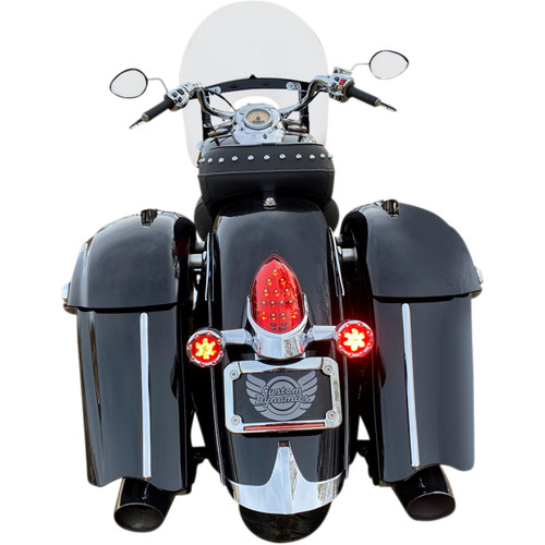 Custom Dynamics #PB-BR-RR-IND-CR - ProBEAM® Bullet Ringz™ LED Turn Signals - Chrome/Red