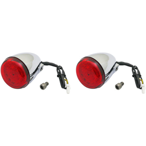 Custom Dynamics #PB-IND-RTS-R-C - ProBEAM® Turn Signals - Chrome/Red