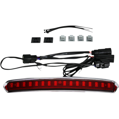Custom Dynamics #CD-TP-LID-CR - Tour Pack Lid Light - Chrome/Red