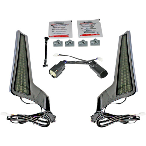 Custom Dynamics #CD-FASCIA-BCMSC - Fascia LED Light Panels - Chrome/Smoke