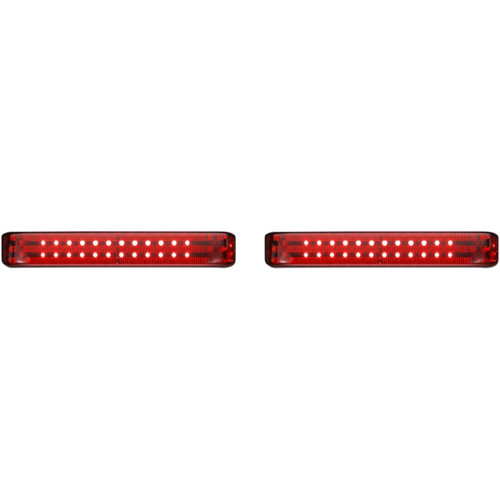 Custom Dynamics #PB-SB-SS6-CR - Saddlebag Lights - SS6 - Chrome/Red