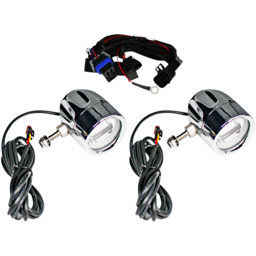 Custom Dynamics #PB-FOG-UNV-C - Fog Light - Chrome - Clear Lens - Universal