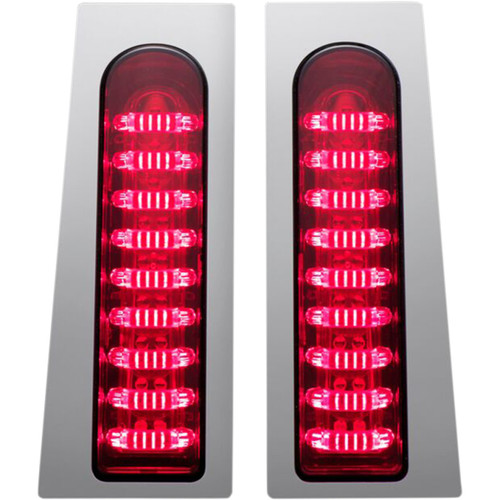 Custom Dynamics #PB-FILL-R-C - ProBEAM® Fillerz® Lights - Red - Chrome