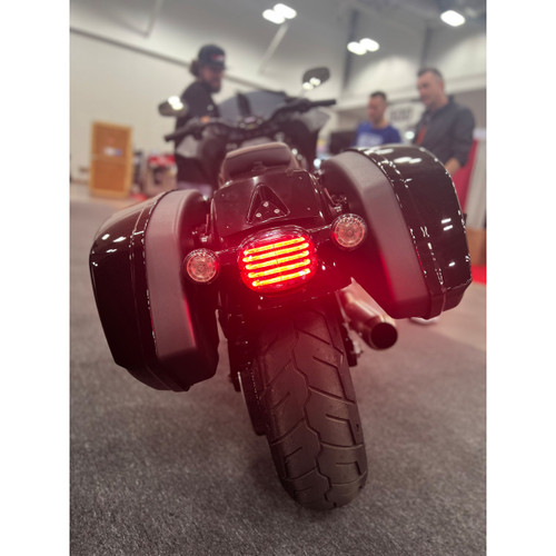 Custom Dynamics #PB-TL-LPW-S - Taillight - with Top License Plate Illumination Window - Smoke