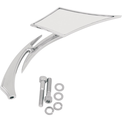Drag Specialties - Mirror - Lance - Side View - Diamond - Chrome - Each