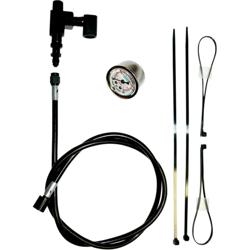 Feuling Parts #9019 - Remote Oil Pressure Gauge/Line Kit - Black - HD
