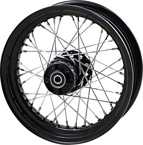 Front Wheel - Dual Disc/No ABS - Black - 16"x3.00" - 00-07 FLT