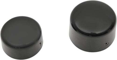 Axle Caps - Black - Rear