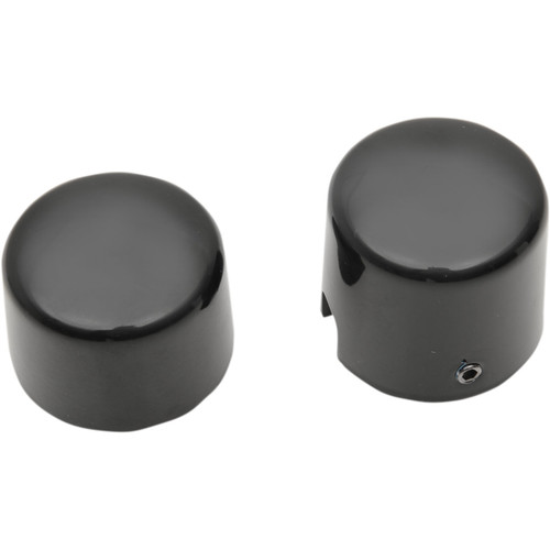 Drag Specialties - Axle Caps - Black - Rear - Pair - '00-'07 Softail