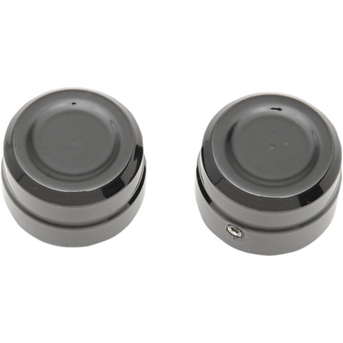 Drag Specialties - Axle Caps - Front - Black - Pair