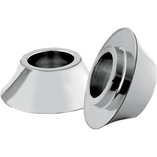 RC Components #HD-SPCR-1C - Spacers - Front/Axle - Tapered - Chrome - Pair - '00-'07 Touring