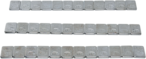 Wheel Weights - Steel - Stick-On - Chrome - 36 Pack