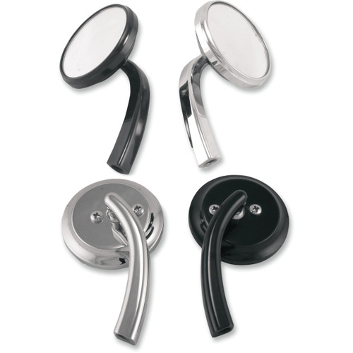 Todd's Cycle #SMR-1 - Mirror - Shooter - Side View - Round - Chrome - Right - Each