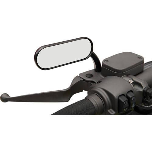 Arlen Ness #13-412 - Mirror - Micro - Mini - Side View - Oval - Black - Left