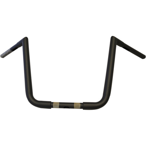 LA Choppers #LA-7360-13M - 1-1/4" Twin Peaks Big Twin Handlebar - 13" - Flat Black