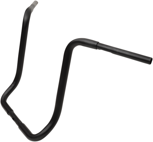 Drag Specialties 1-1/4" Buffalo Touring Handlebar - 17" - TBW - Flat Black