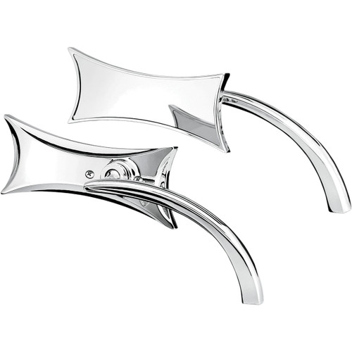 Arlen Ness #13-416 - Mirror - Micro - Four-Point - Side View - Rectangle - Chrome - Left