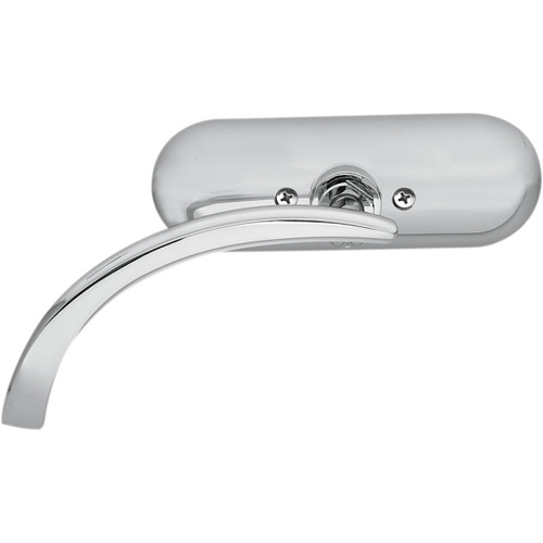 Arlen Ness #13-406 - Mirror - Micro - Mini - Side View - Oval - Chrome - Left