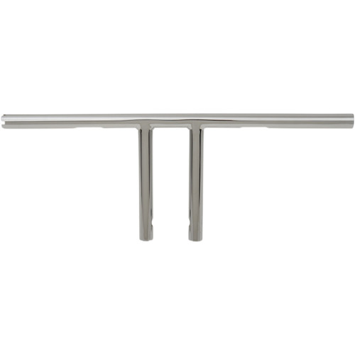 Drag Specialties - 1" T-Bar - Dimpled - Straight - 8" - Chrome