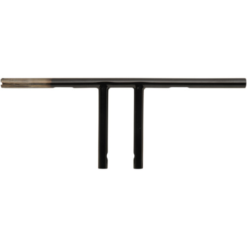 Drag Specialties - 1" T-Bar - Dimpled - Straight - 8" - Black