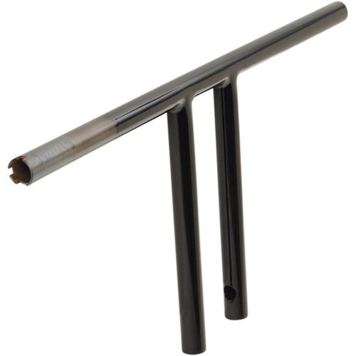 Drag Specialties - 1" T-Bar - Dimpled - Straight - 10" - Black
