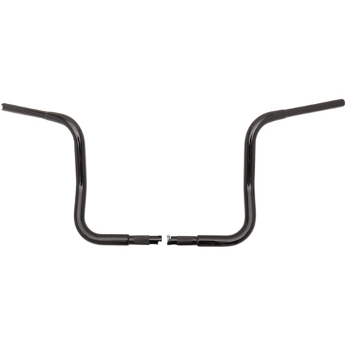 FAT Baggers INC. #903012-B - 1-1/4" EZ Install Round Top Handlebar - 12" - Black