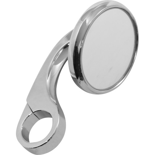 Todd's Cycle #0640-0747 - Mirror - Shooter - Side View - Round - Chrome - 1"