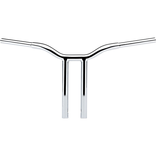 LA Choppers #LA-7337-14 - Kage Fighter Welded Straight-Riser Handlebar - One Piece - 14" - Chrome
