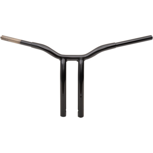 LA Choppers #LA-7338-14B - Kage Fighter Welded Bent-Riser Handlebar - One Piece - 14" - Black