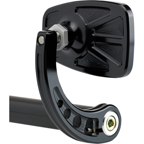 Joker Machine #09-314-CB - Mirror - Cafe - Side View - Rectangle - Black - Curved