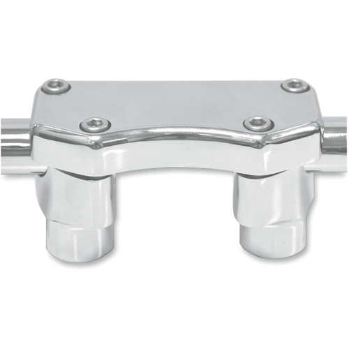 Drag Specialties - Handlebar Riser & Top Clamp Kit - 1-1/2" - Buffalo - Chrome