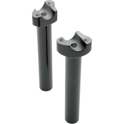 Drag Specialties - Forged Aluminum Handlebar Risers - Straight - 8" - Black